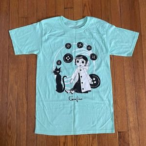 NEW Laika Coraline Tee T Shirt Unisex Size S Mint Green